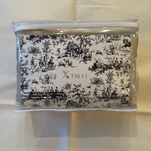 NWT XTMYI Back Tab/Hooks Linen Cotton Sheer Curtains 50"w x 45"l Oatmeal/Beige - Picture 2 of 6